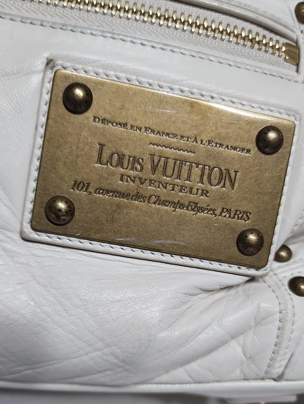 Louis Vuitton Suhali Aged Gold Rivet Hardware Tapioca Y2K Shoulder bag